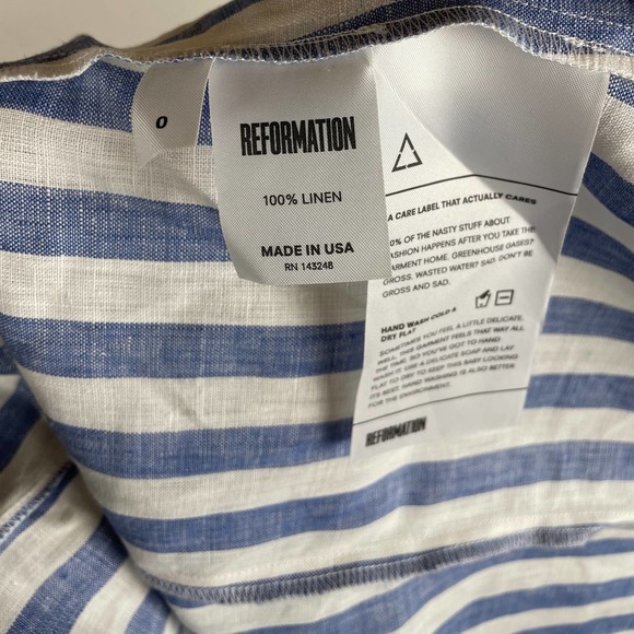 Reformation Cecilia Linin Mini Dress - Picture 8 of 10